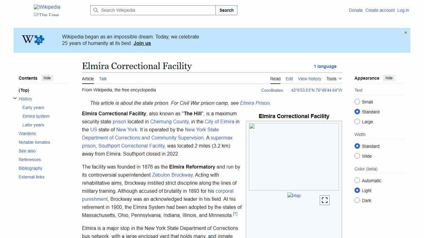 Elmira Correctional Facility - Wikipedia